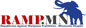 Republicans Against Marijuana Prohibition Minnesota logo (RAMP-mn)